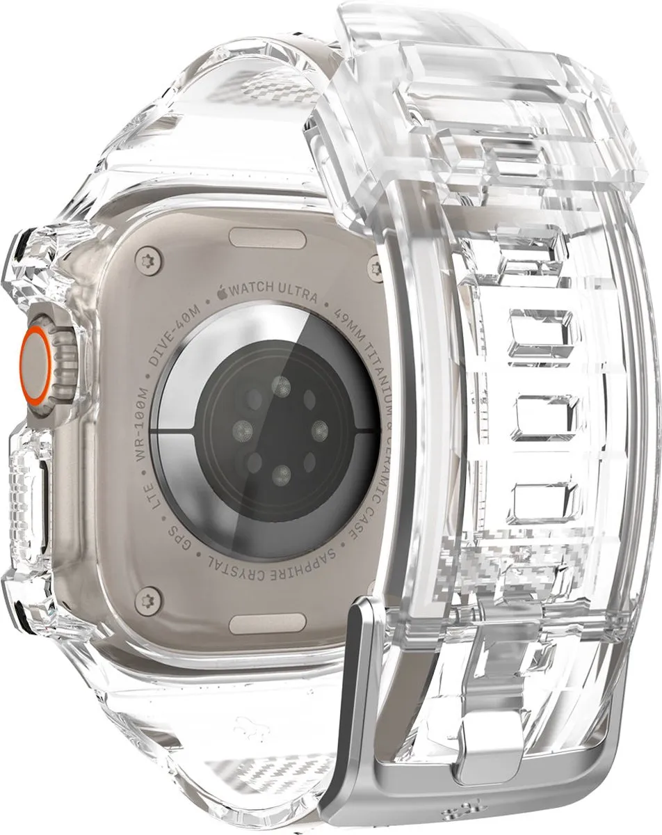 Spigen Rugged Armor Hoesje - Apple Watch Ultra 49mm - Transparant