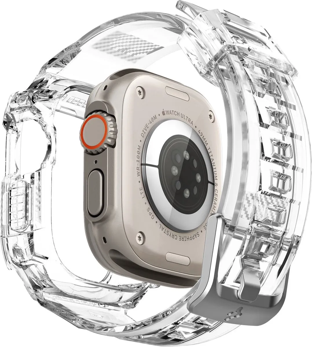 Spigen Rugged Armor Hoesje - Apple Watch Ultra 49mm - Transparant - afbeelding 6 van 6
