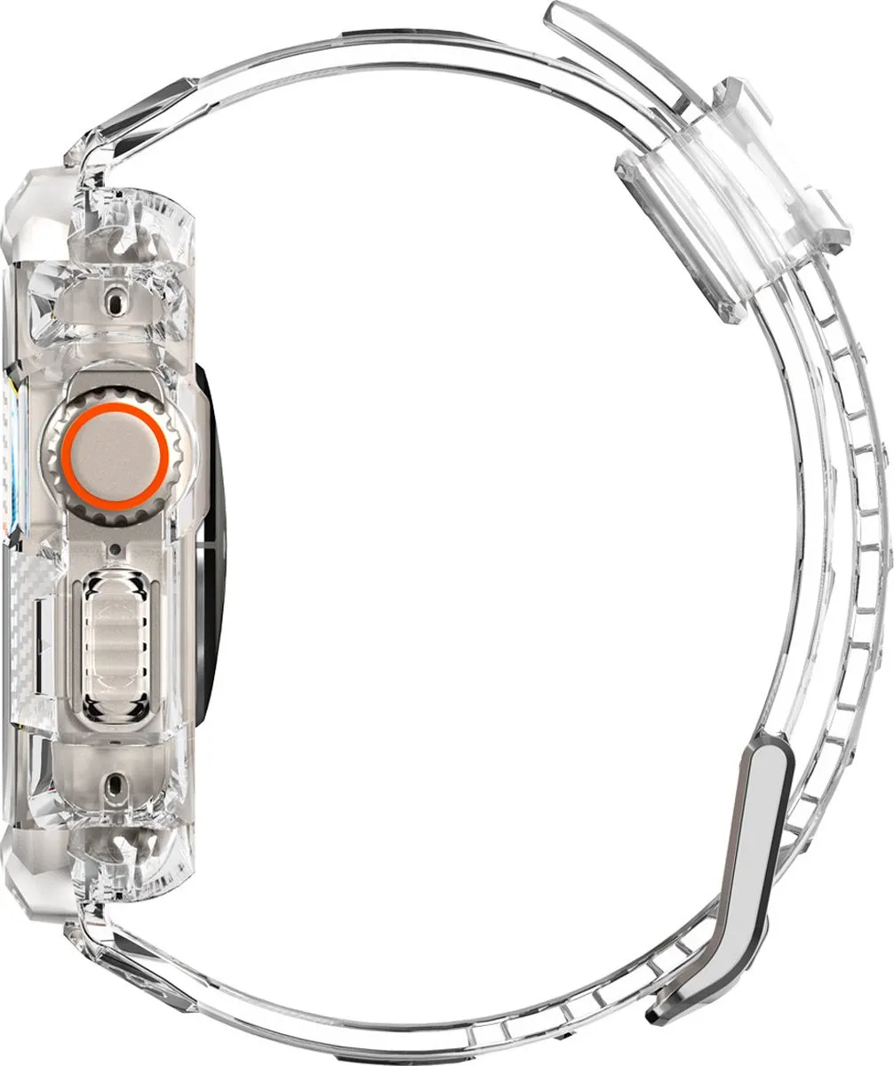Spigen Rugged Armor Hoesje - Apple Watch Ultra 49mm - Transparant