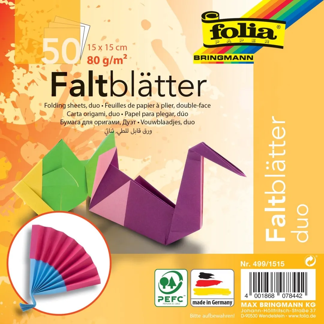 Folia Vouwblaadjes 80gr 15x15cm