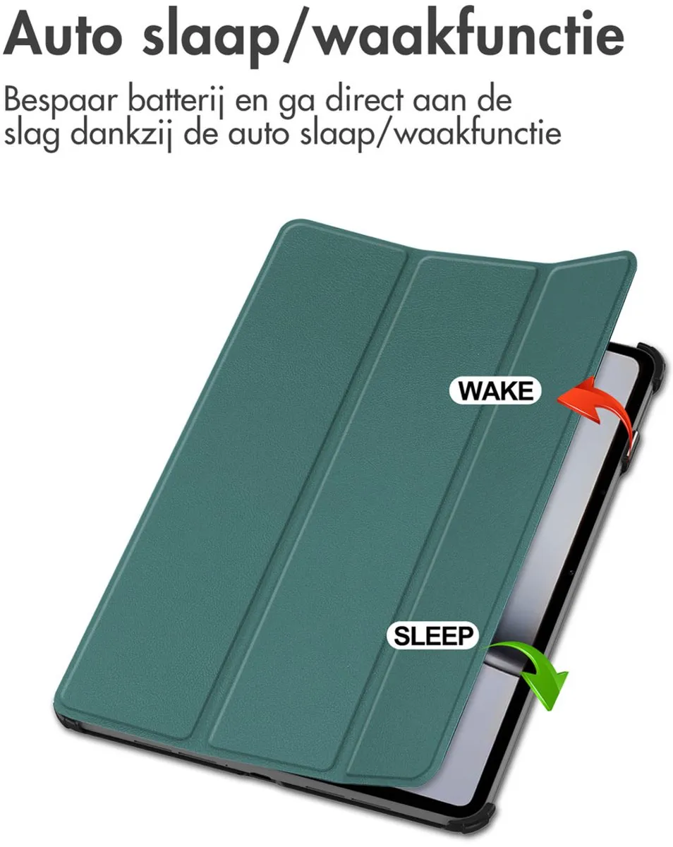 imoshion Tablethoes OnePlus Pad 2 Trifold Bookcase SH00076825 - Donkergroen