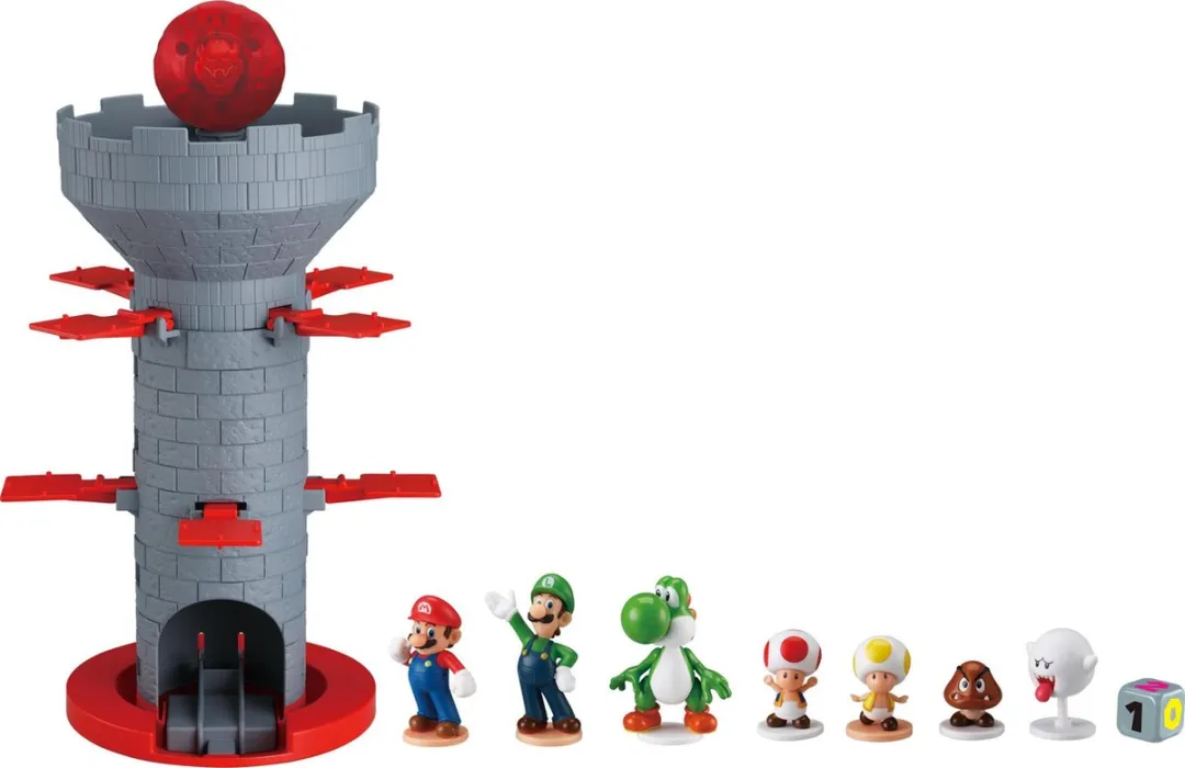 Super Mario Blow Up! Shaky Tower – Evenwichtsspel met 7 verzamelbare Super Mario Figuren