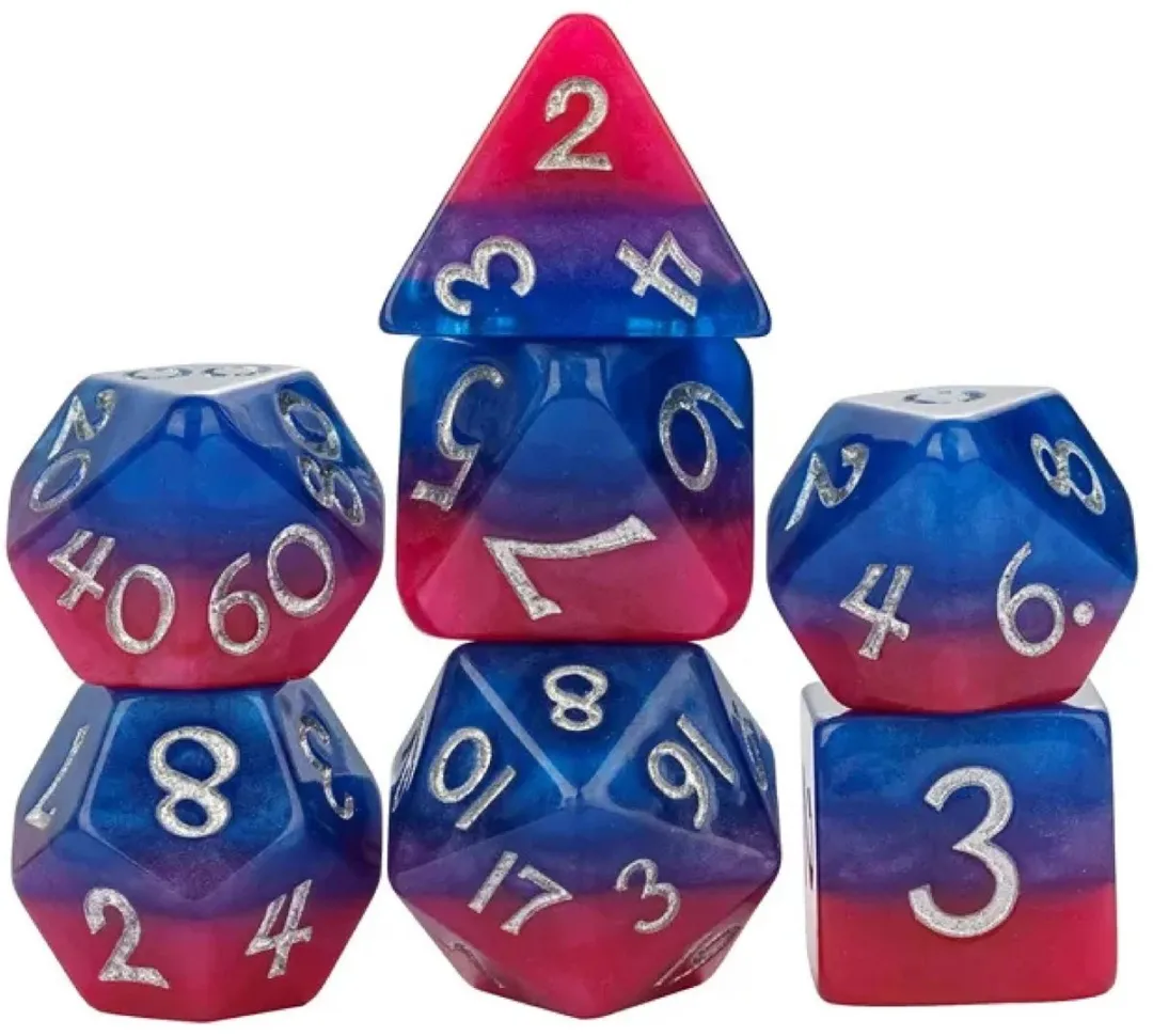 Lapi Toys D&D Dice Set Blauw/Roze