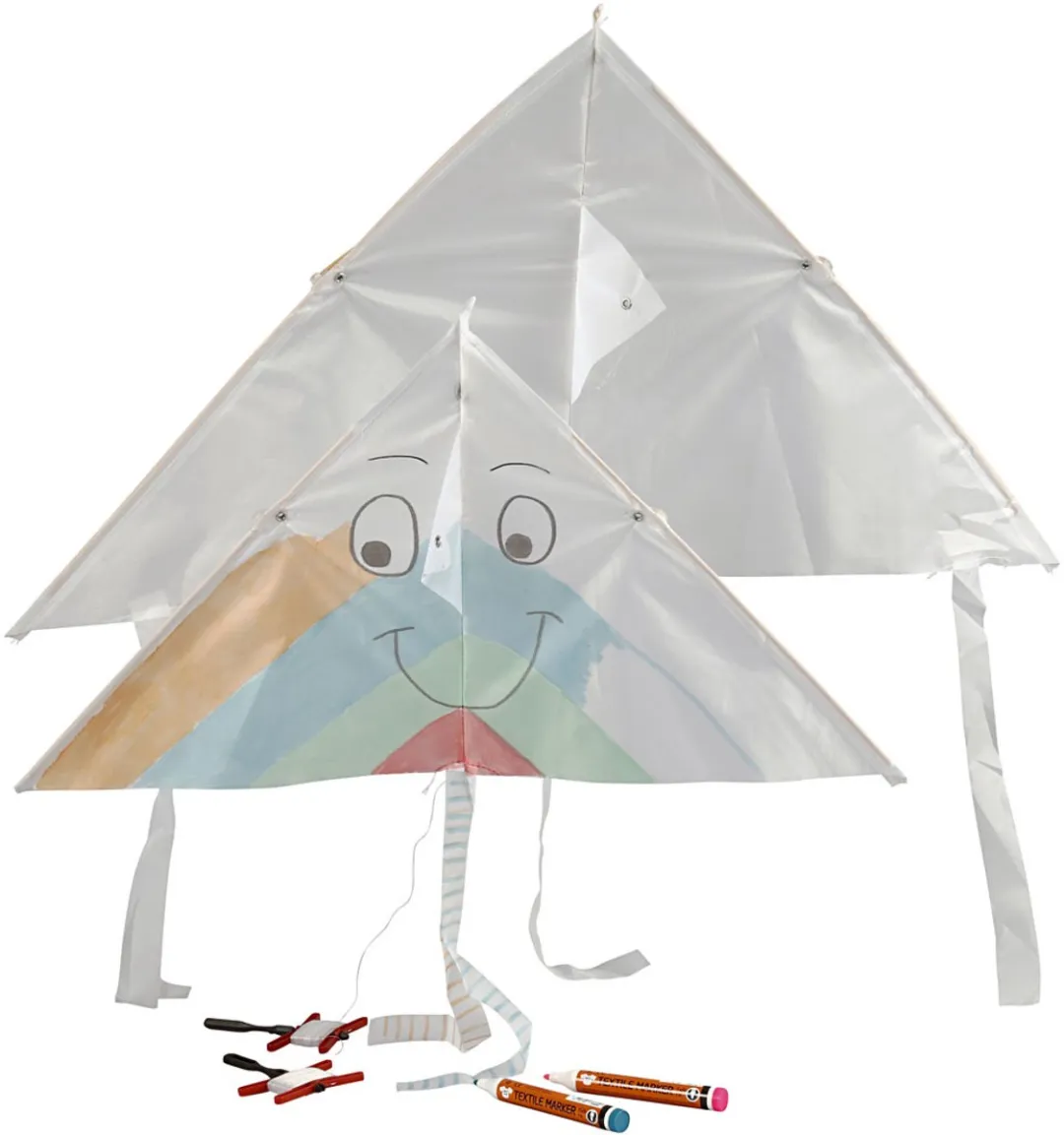 Creativ Company Creotime Vlieger 46x90cm - Wit