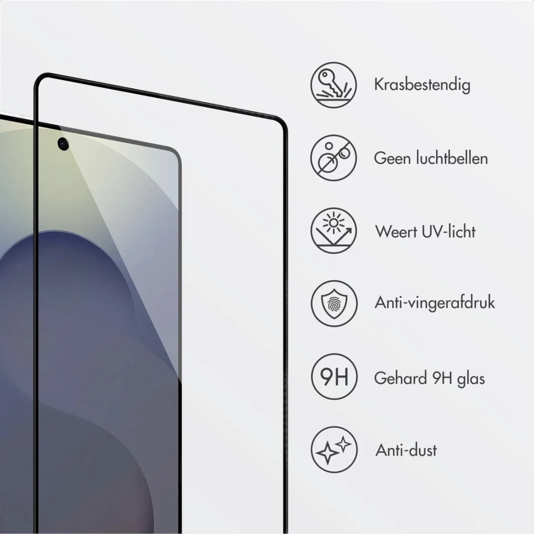 Accezz Screenprotector Samsung Galaxy S25 Ultra - Glas met anti-dust applicator