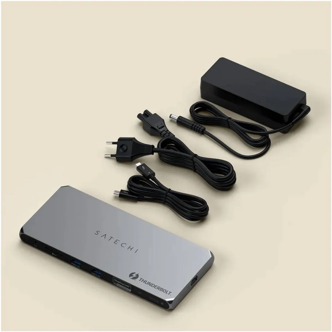 Satechi ST-DT4MDM-EU Thunderbolt 4 Docking Station - Grijs - afbeelding 6 van 6