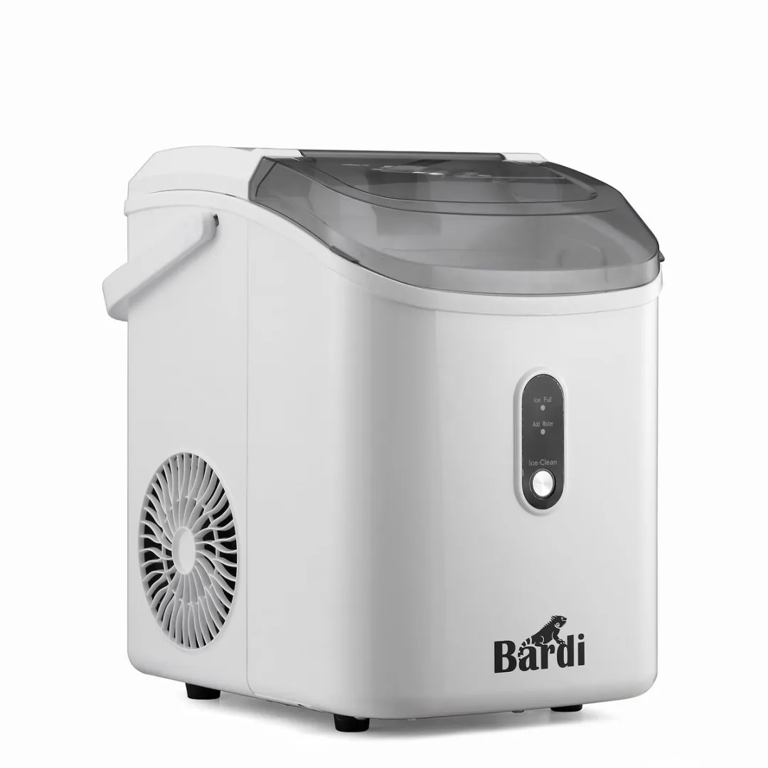 Bardi 1.1 Nugget IJsblokjesmachine Rond – Met Luxe Thermosbeker – Wit