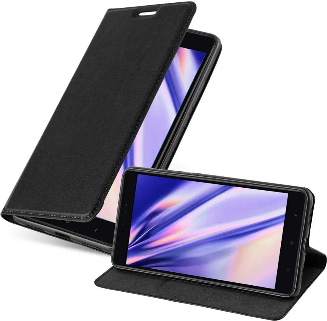 Cadorabo Hoesje geschikt voor Xiaomi Mi MAX 2 in ZWARTE NACHT