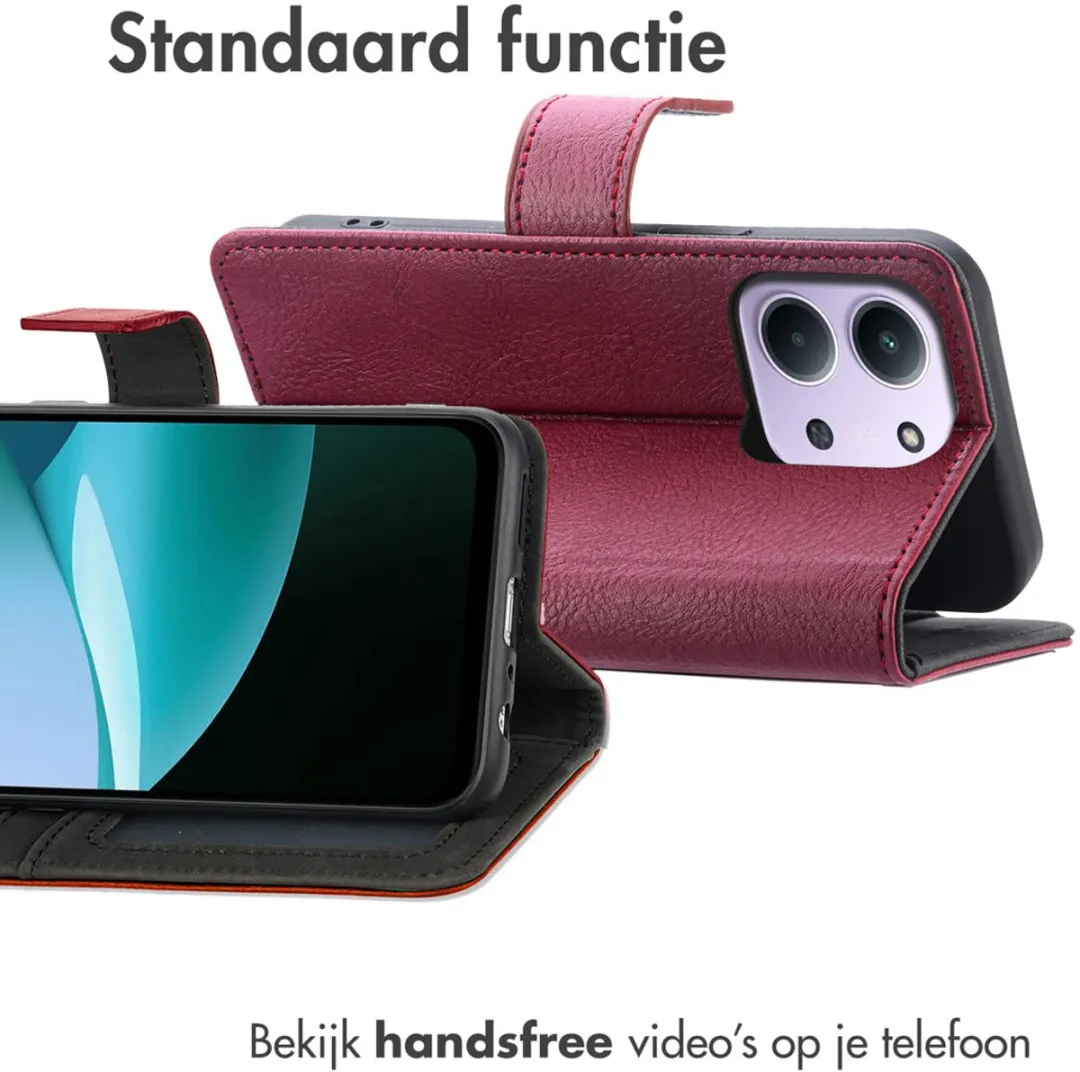 Imoshion Hoesje Xiaomi Redmi 15C - 3 Pasjes - Bordeaux