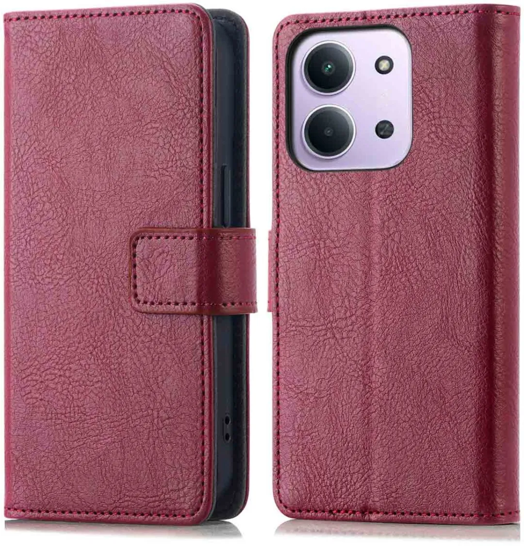 Imoshion Hoesje Xiaomi Redmi 15C - 3 Pasjes - Bordeaux