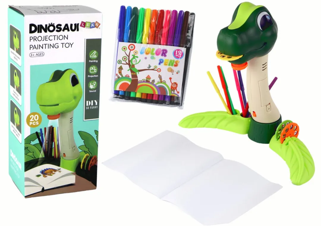 Lean Toys Dinosaurus Projector Tekentafel