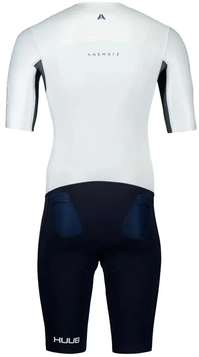 2025 Huub Heren Anemoi 2 PLUS22 Tri Suit - Dark Navy / White - afbeelding 3 van 6