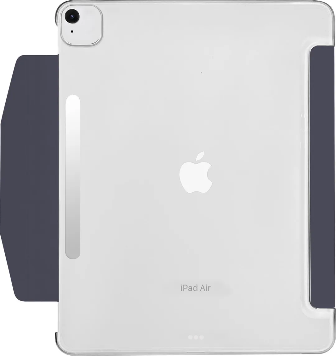 Macally BSTANDA6L-BL beschermhoes met standaard-functie voor 13-inch iPad Air (M4/2026, M3/2025, M2/2024) - Compatibel met Apple Pencil - Donker blauw