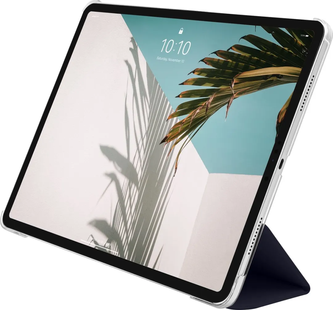 Macally BSTANDA6L-BL beschermhoes met standaard-functie voor 13-inch iPad Air (M4/2026, M3/2025, M2/2024) - Compatibel met Apple Pencil - Donker blauw