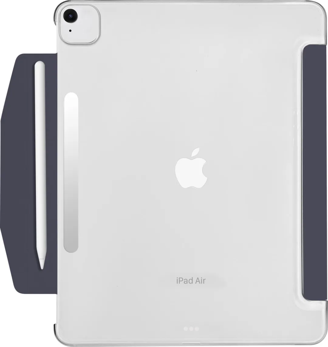 Macally BSTANDA6L-BL beschermhoes met standaard-functie voor 13-inch iPad Air (M4/2026, M3/2025, M2/2024) - Compatibel met Apple Pencil - Donker blauw