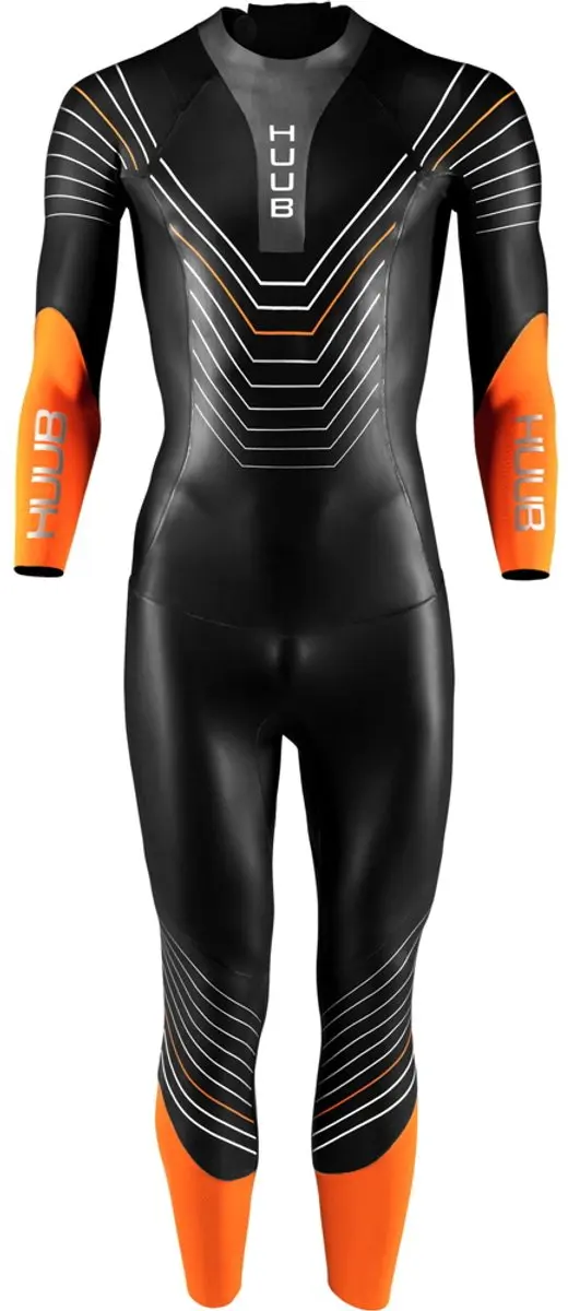 HUUB Araya Heren Wetsuit - Zwart/Oranje - M - afbeelding 4 van 6