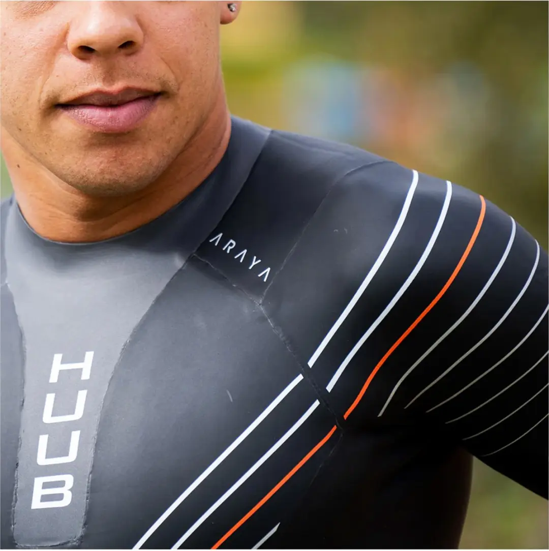 HUUB Araya Heren Wetsuit - Zwart/Oranje - M - afbeelding 6 van 6