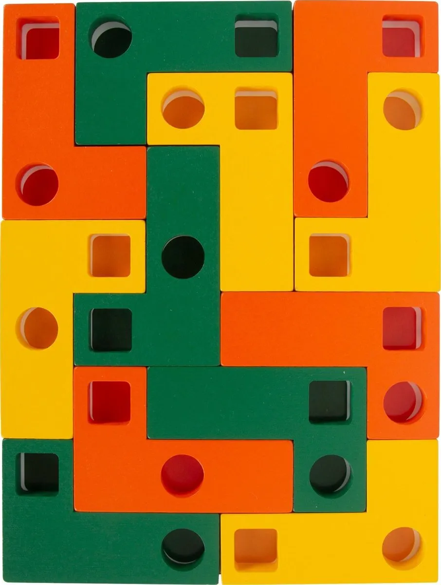 Small foot Houten Geometrische Vormenpuzzel 12-delig - Multicolor - afbeelding 6 van 6
