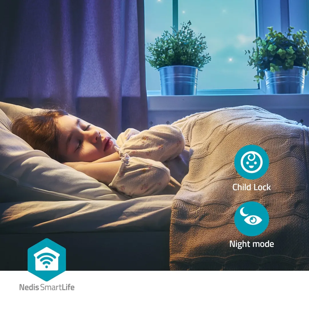 Nedis SmartLife Luchtontvochtiger - Wi-Fi - 20 l/Dag - Ontvochtiging / Continu / Was drogen / Ventilatie - Android / IOS - Regelbare hygrostaat - 195 m³/h