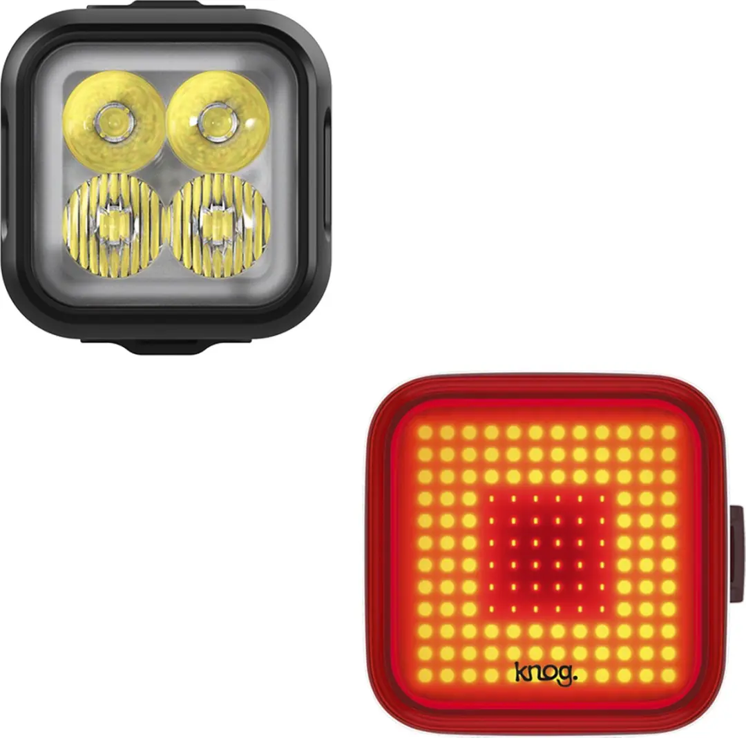 Knog Blinder Pro 900 + Blinder Square Rear Set - Zwart - afbeelding 6 van 6
