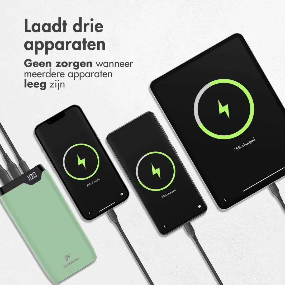 Imoshion Powerbank SH00052313 20000mAh - 22.5W - Lichtgroen