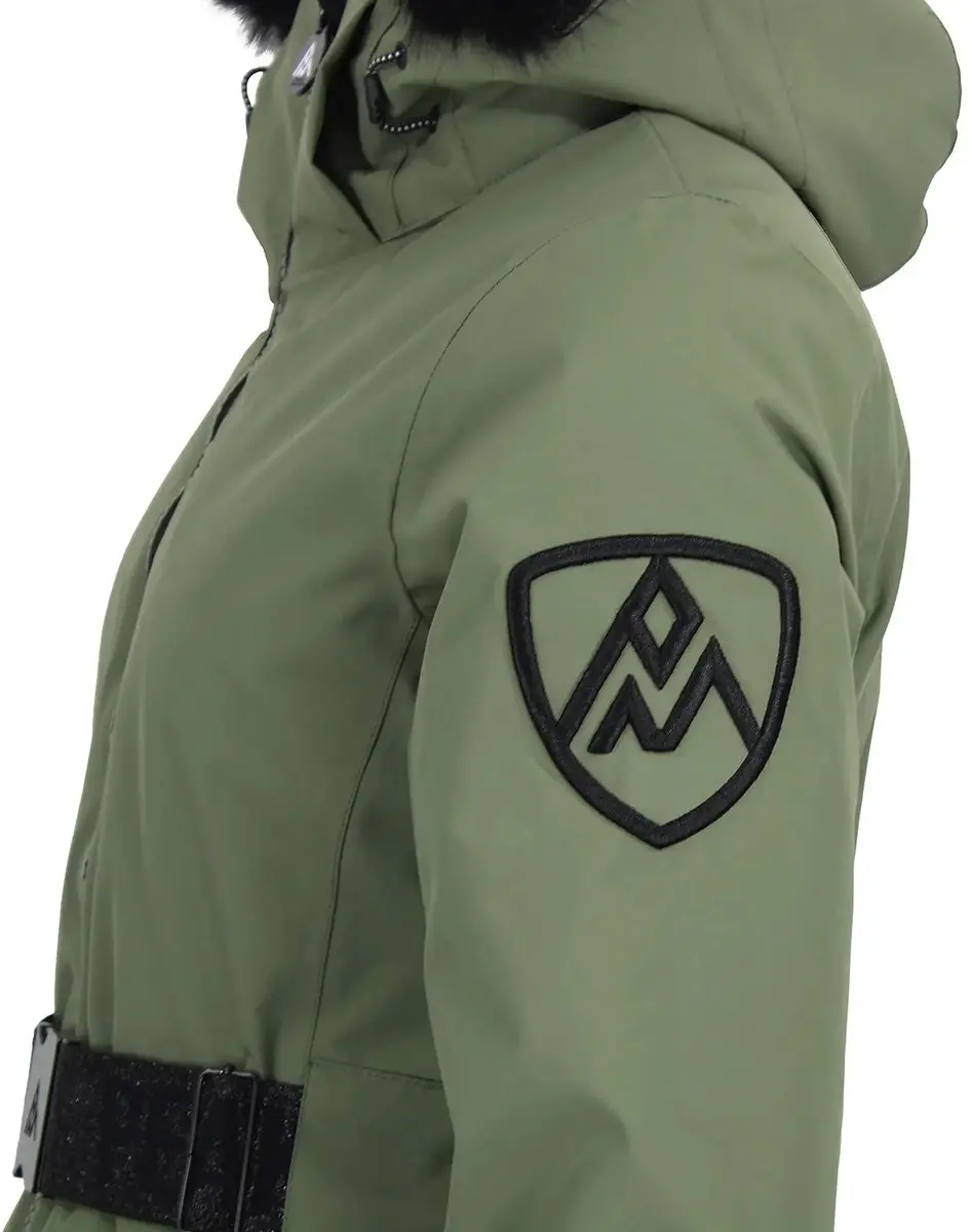 Peak Mountain Alcone Waterdicht Damesjack - Kaki Salie - afbeelding 5 van 5
