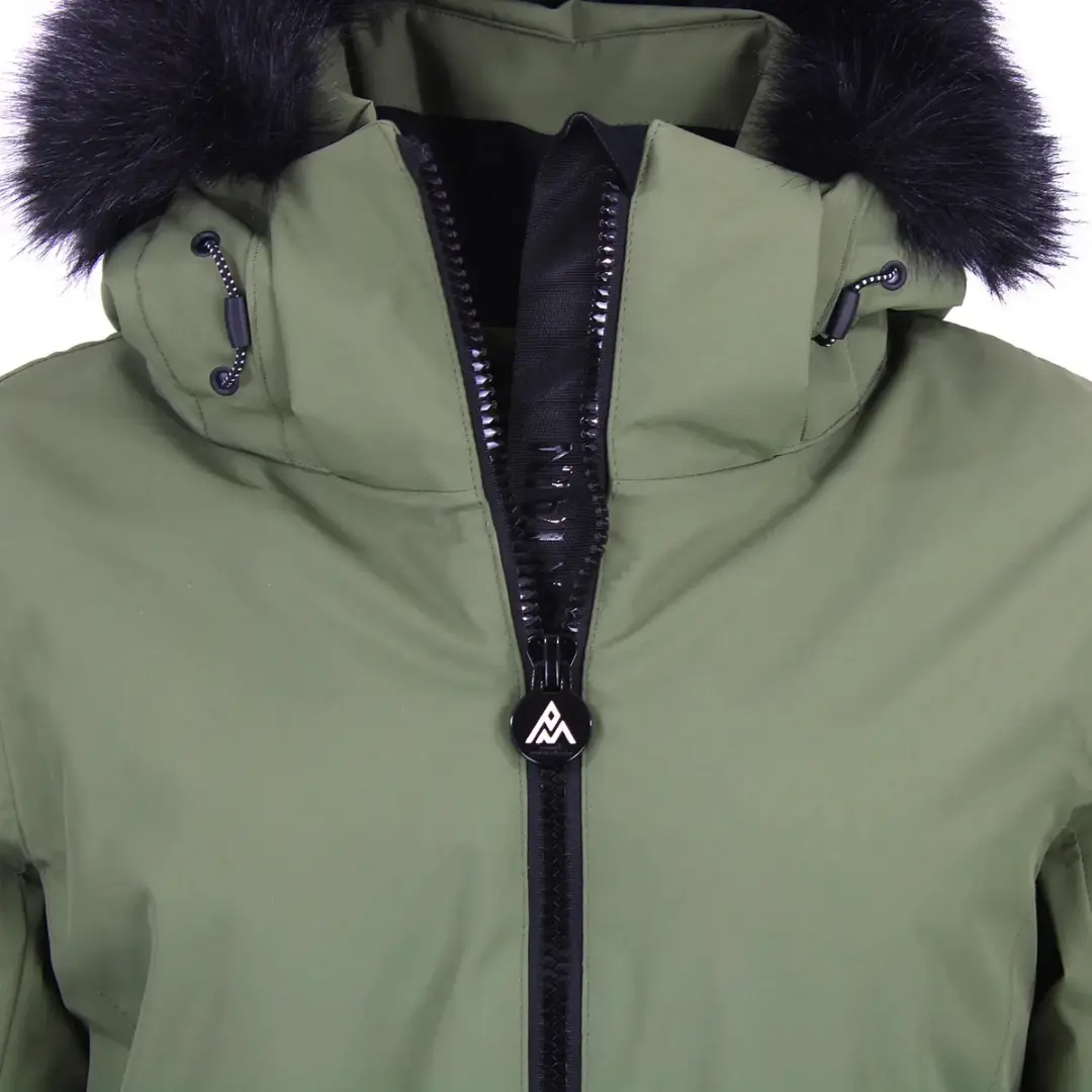 Peak Mountain Alcone Waterdicht Damesjack - Kaki Salie - afbeelding 4 van 5
