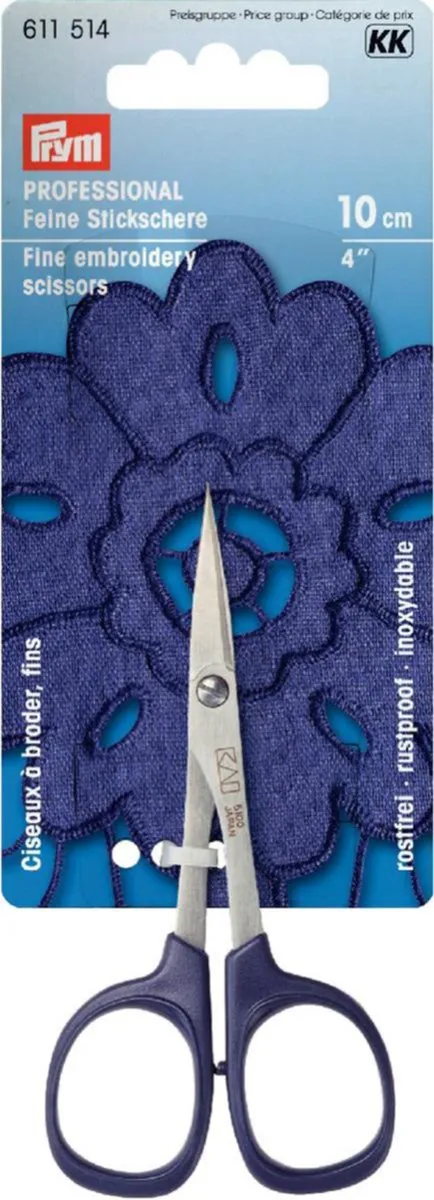 Prym Fijne Borduurschaar 10cm - Blauw