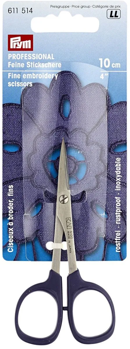 Prym Fijne Borduurschaar 10cm - Blauw