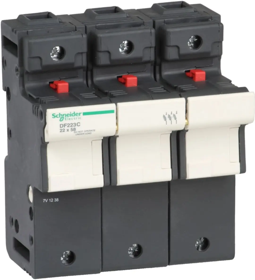 Schneider Electric TeSys DF, LS1/GK1 DF glaszekeringhouder 3P 125A voor zekering
