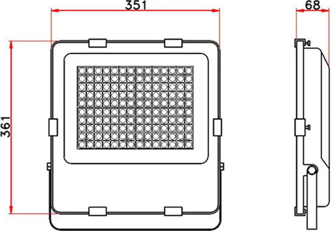 LED Breedstraler - 200 watt - Philips driver - Koud witte Lichtkleur 6000K - IP66 - Duurzaam & Energiezuinig - Bespaart 60% - Bouwlamp - Tuinverlichting - PRO High-lumen 150lm/W - 30.000lm