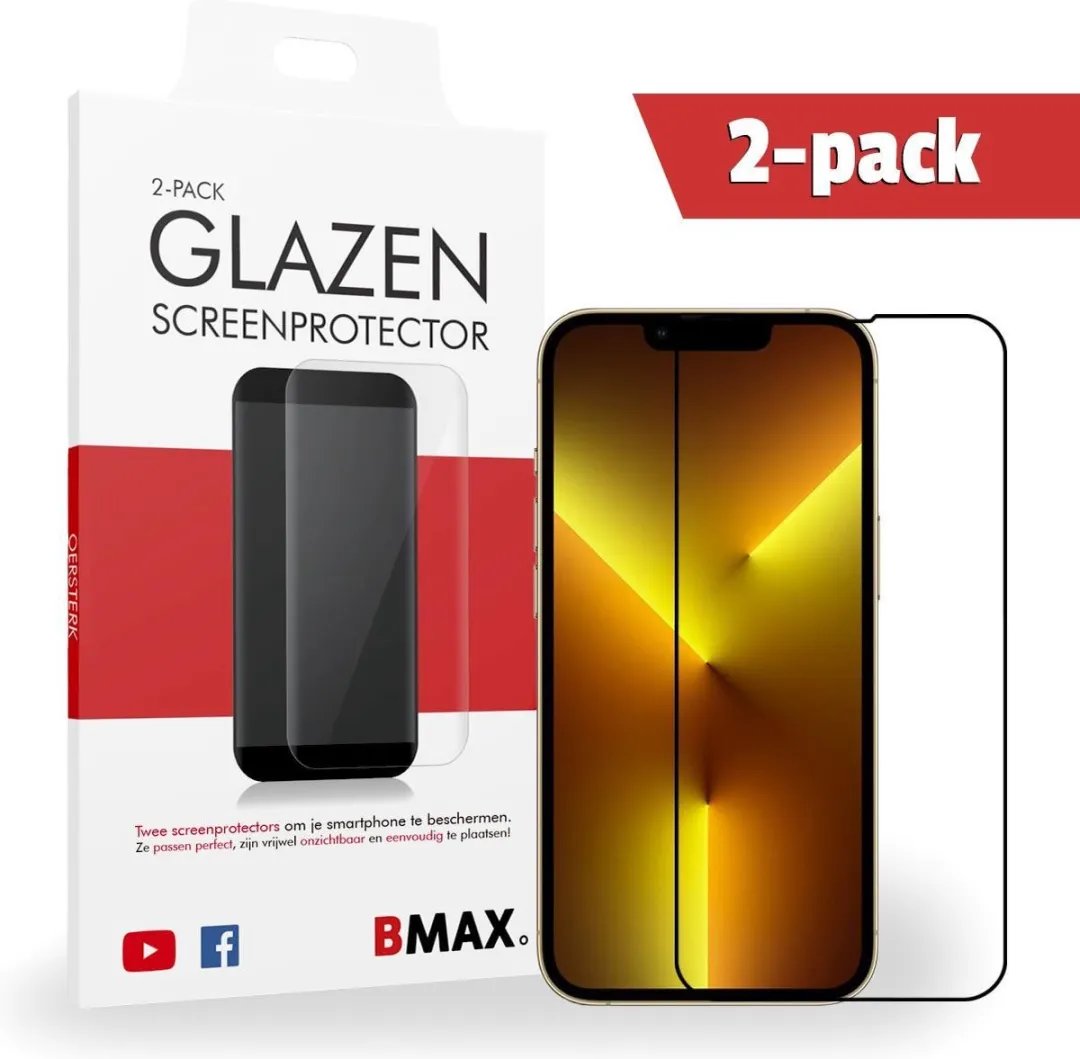 BMAX iPhone 13 Pro Screenprotector 2 Stuks