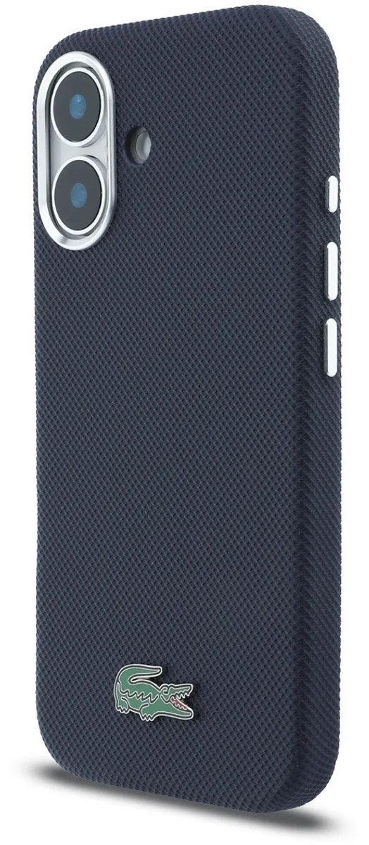 Lacoste Back Cover Case iPhone 16 - Navy - MagSafe - 3666339511593