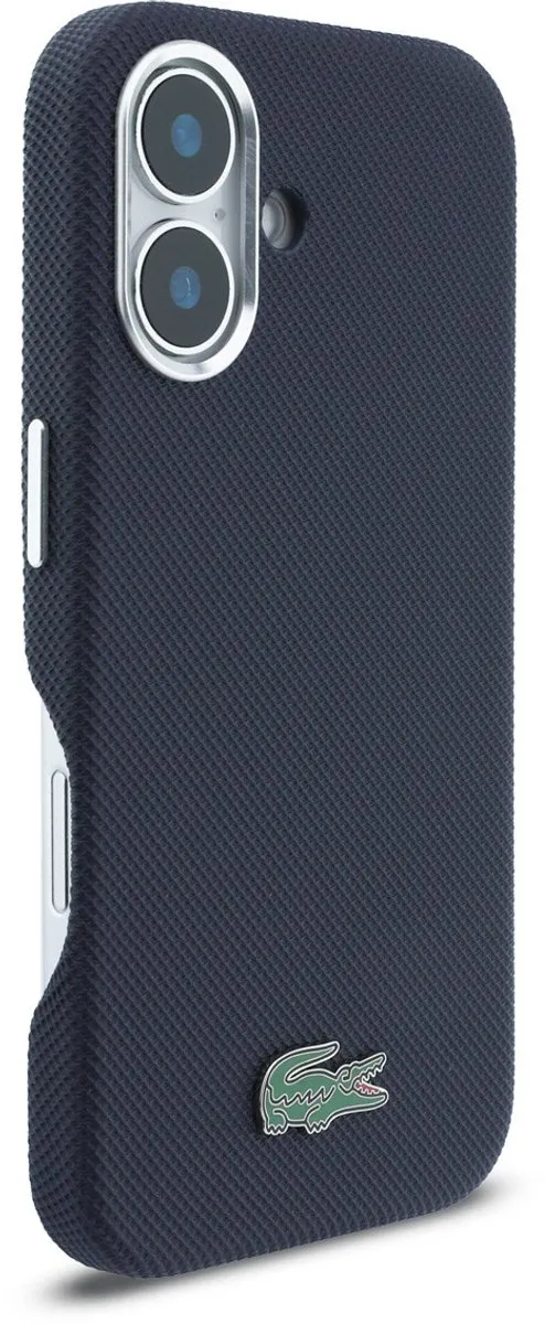 Lacoste Back Cover Case iPhone 16 - Navy - MagSafe - 3666339511593