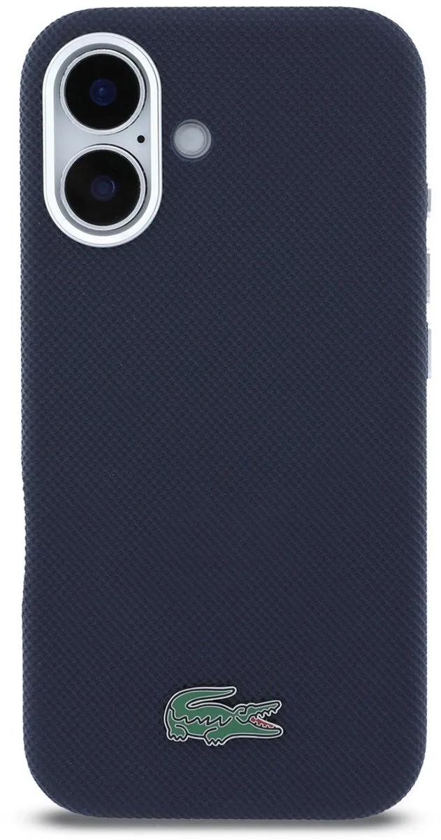 Lacoste Back Cover Case iPhone 16 - Navy - MagSafe - 3666339511593