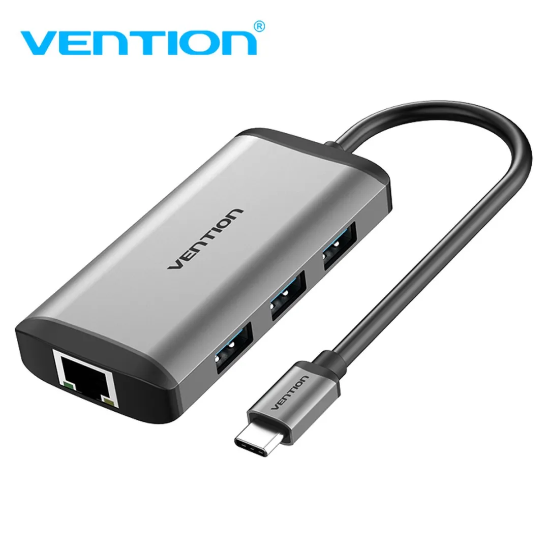 Vention USB C Hub CNCHB - 4K HDMI & Ethernet - Zwart - afbeelding 6 van 6