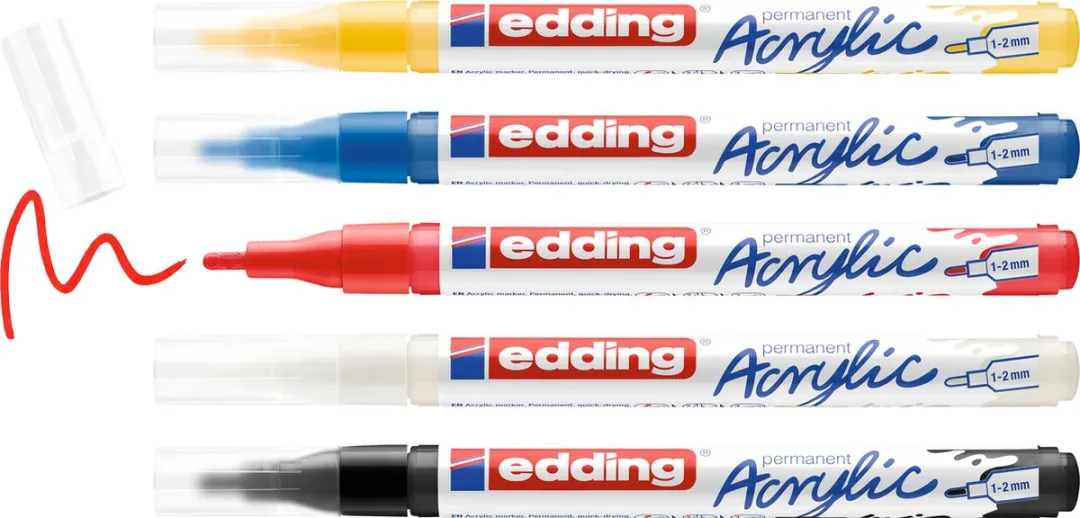 edding 5300 Acrylstiften Fijn - 5 Stuks