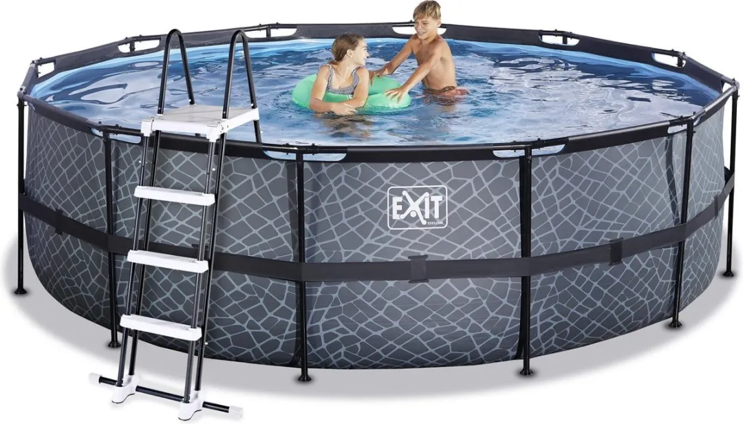 EXIT Stone Zwembad 450x122cm - Grijs