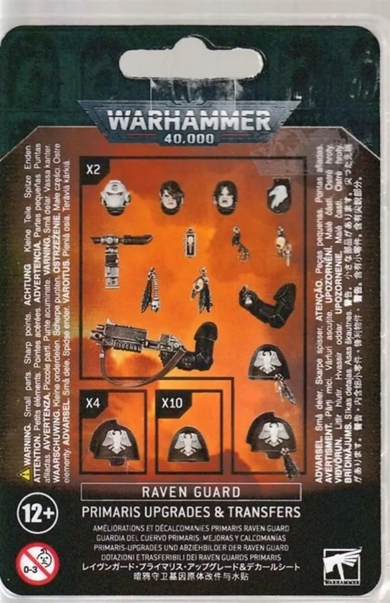 Games Workshop Space Marines Raven Guard Primaris Upgrades