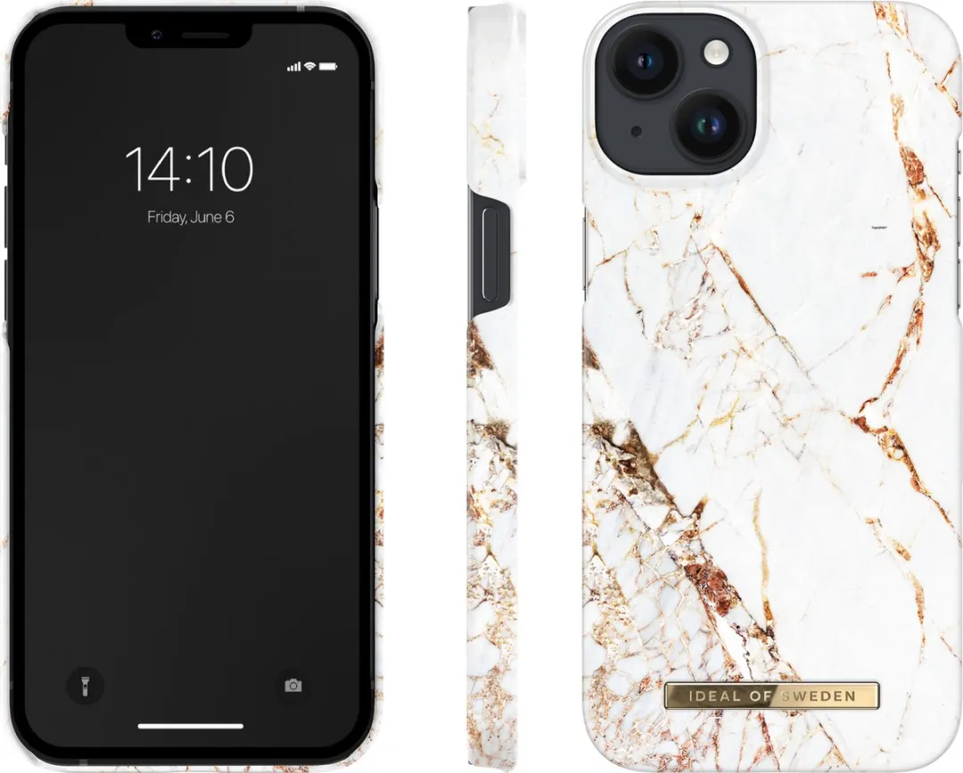 iDeal of Sweden iPhone 14 Plus Backcover - Carrara Gold