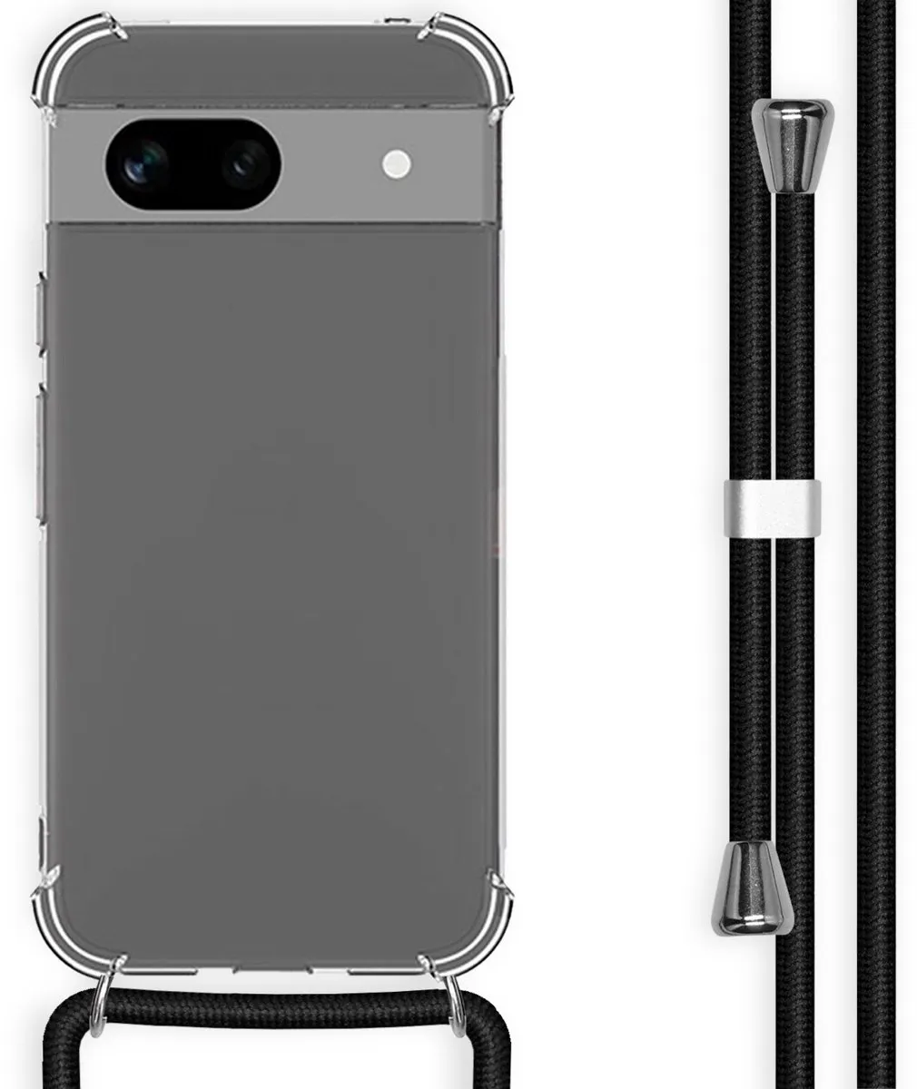 Imoshion Hoesje Google Pixel 8a - Backcover met koord - Zwart