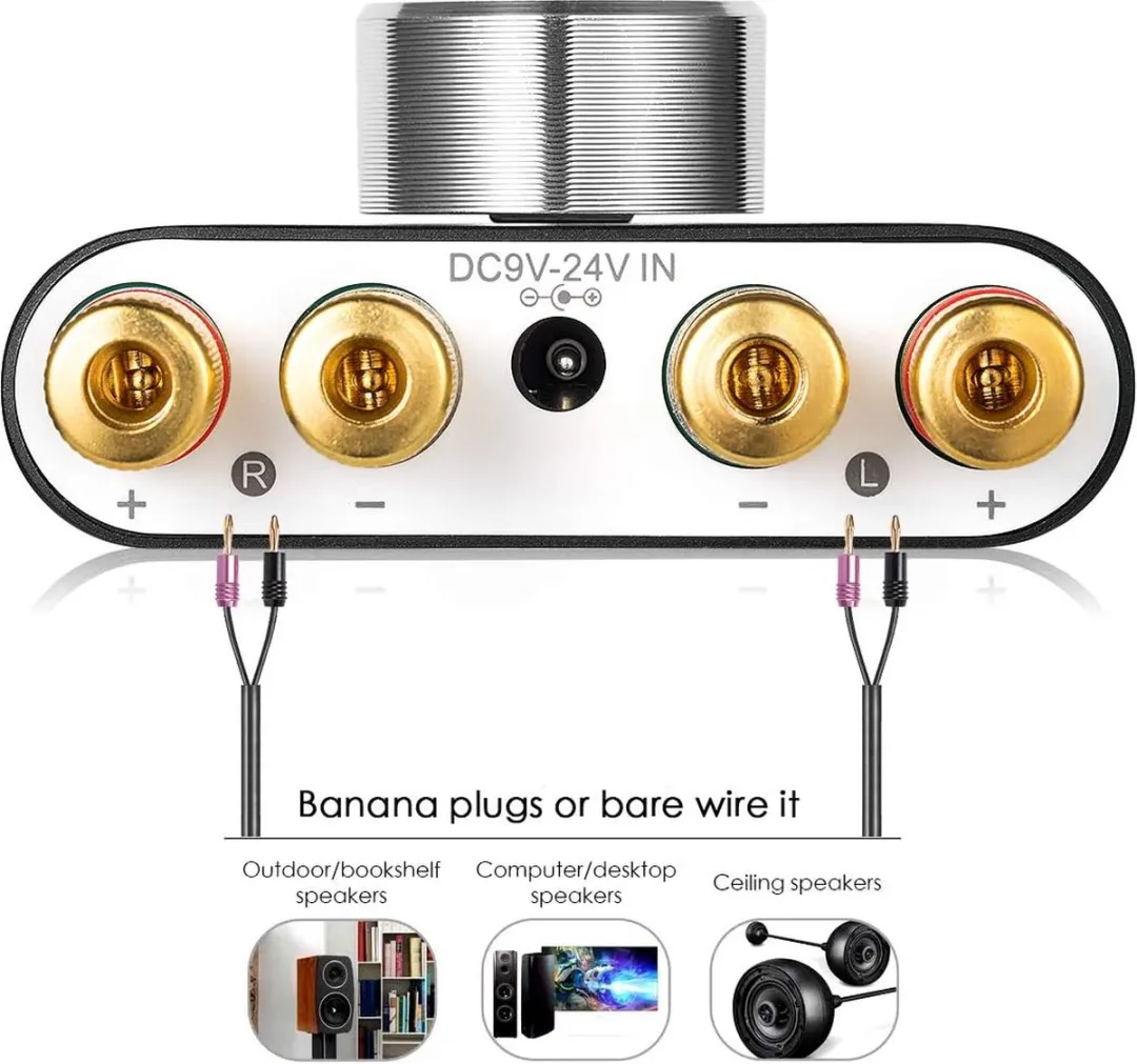 NÖRDIC SGM-175 Digitale Versterker - Bluetooth 5.0 - Zilver - afbeelding 6 van 6