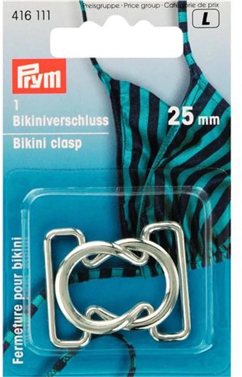 Prym Bikini- en Ceintuursluiting Lusvorm - Zilverkleurig