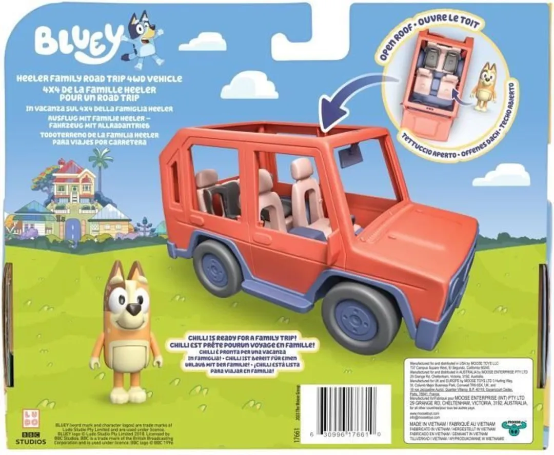 Moose Toys Bluey Familievoertuig - Orange