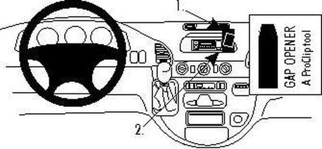 Brodit ProClip Mercedes Sprinter 2000-2006 Houder - 853980 - Grijs - afbeelding 6 van 6