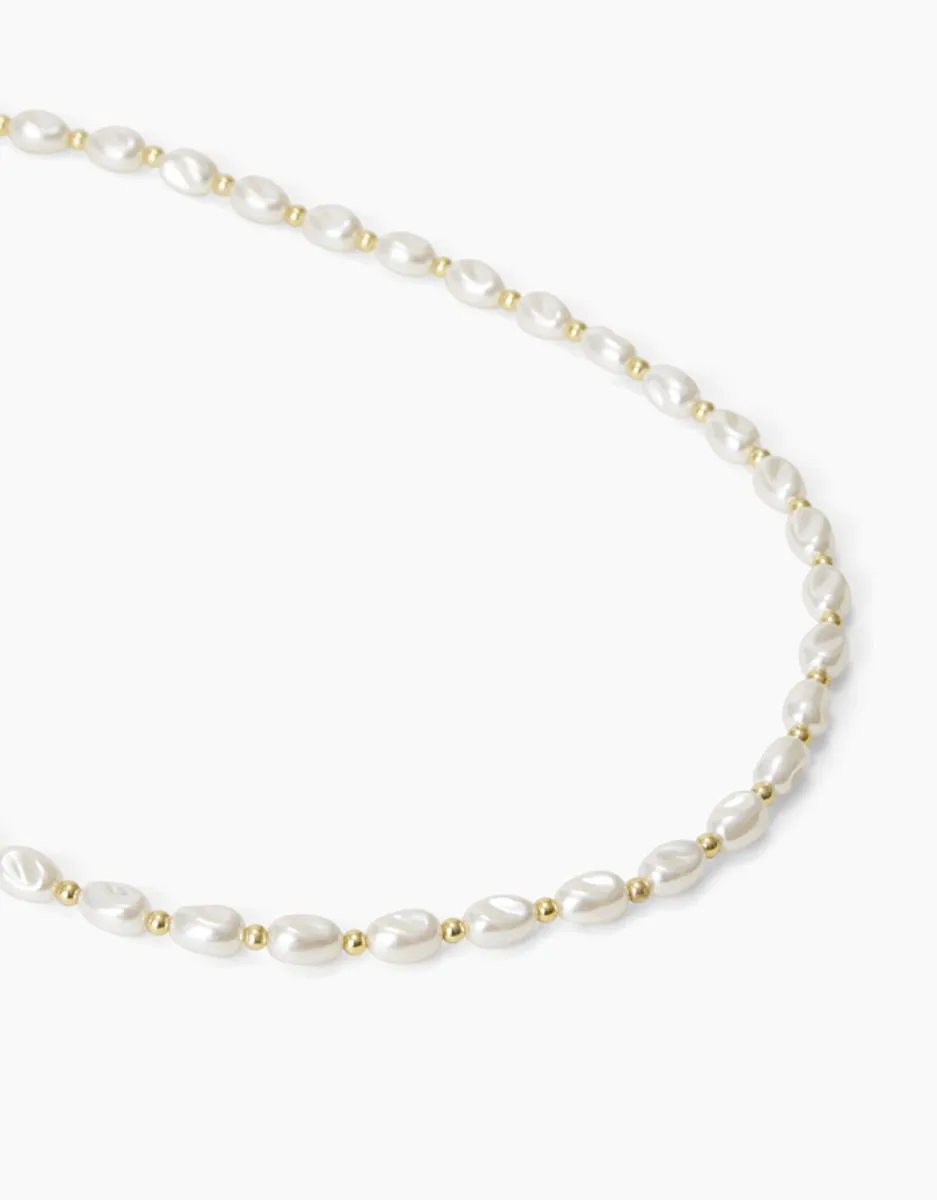 iDeal of Sweden Chain Strap Pearl Telefoonkoord - Wit - afbeelding 6 van 6