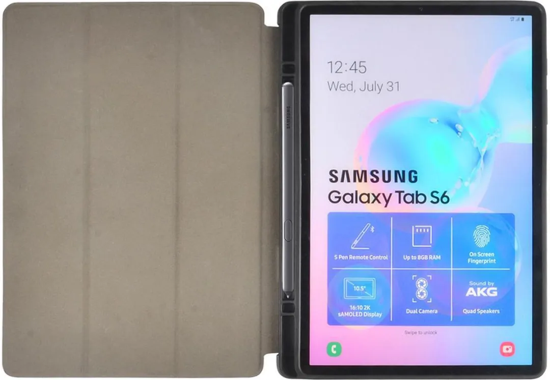 Nedis TCVR10003GY Folio Case - Samsung Galaxy Tab S6 10.5" - Grijs/Zwart