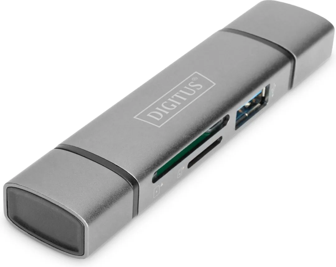 Digitus DA-70886 Externe Geheugenkaartlezer - Grijs