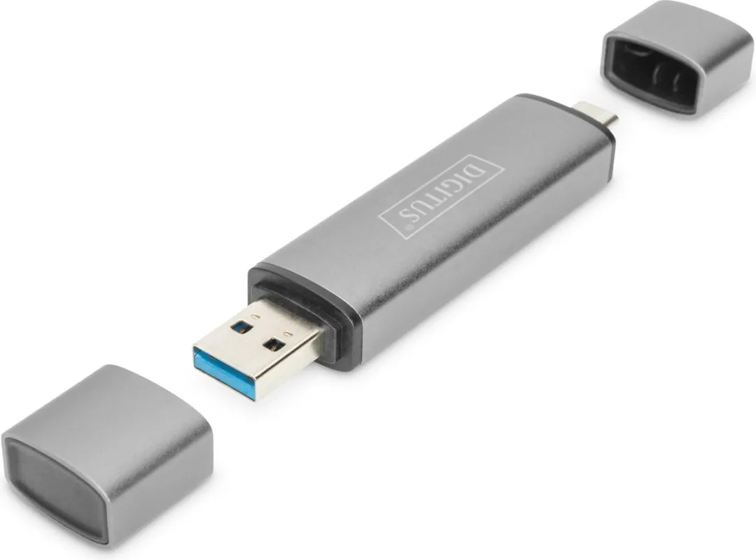Digitus DA-70886 Externe Geheugenkaartlezer - Grijs
