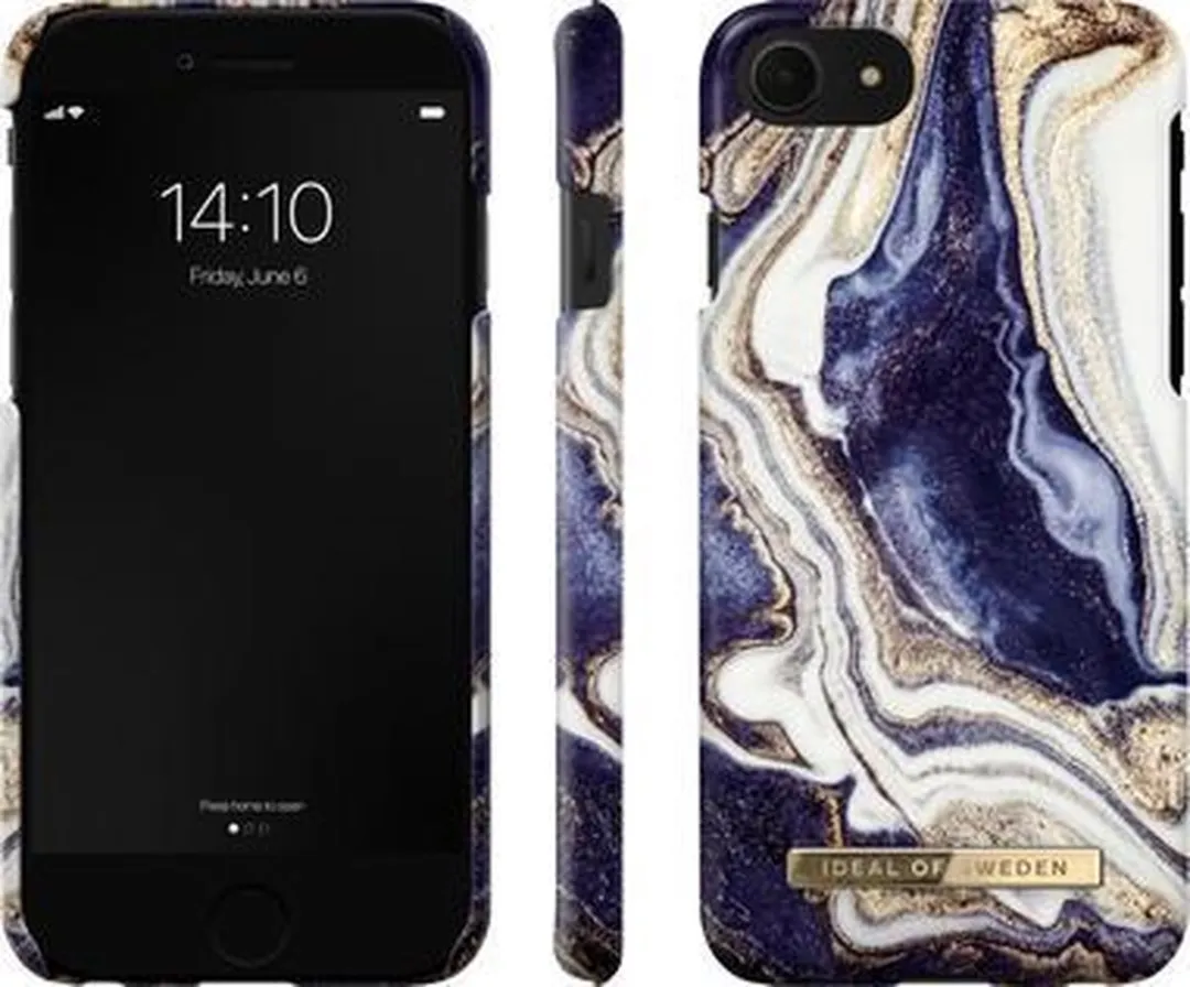 iDeal of Sweden Fashion Case iPhone 8/7/6/6s/SE Golden Indigo Marble - IDFCGM19-I7-165